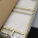 Square Gold Bar Carts with 3 Tier Storage Glass Shelves Holder Home Serving Bar Carts on Wheels for Kitchen, Bar, Dinning Room