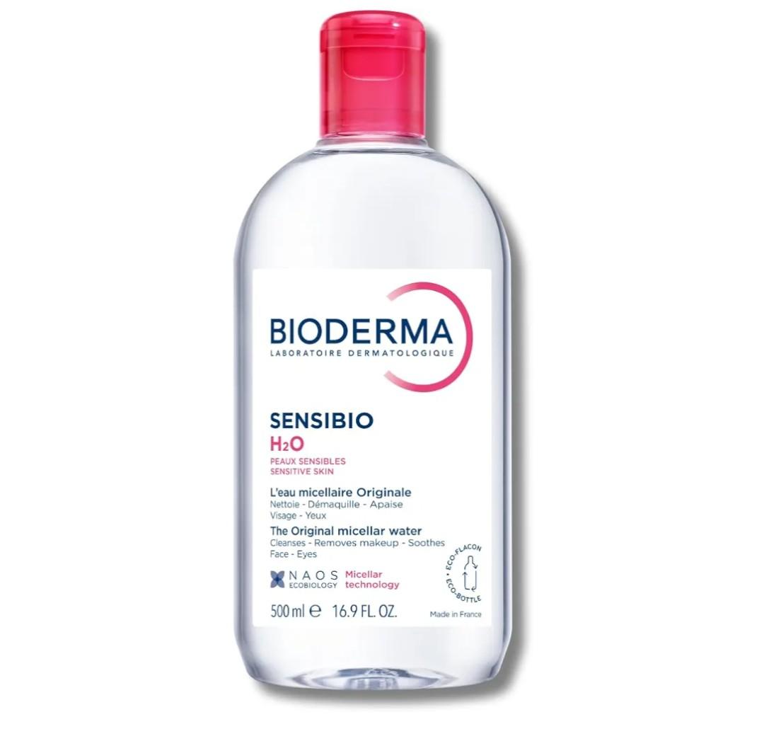 Bioderma - Sensibio - H2O Micellar Water - Makeup Remover Cleanser - Face Cleanser for Sensitive Skin, 500ml