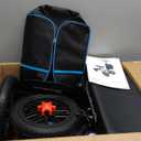 All Terrain Steerable Knee Scooter Crutch AlternativeDeluxe Medical Scooter Double Handbrake,for Adults Injured Ankle & Foot Recovery Scooter in Blue