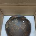 Denique Rustic Vase for Home Decor, Farmhouse Terracotta Vases, Large Ceramic Vase for Living Room Decor, Black Pottery Vase Large Clay Vase, Rustic Farmhouse Tabletop Decor(A-20cm) (A-7.87inch Height)