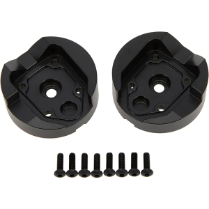 MEUS RACING UTB18 Front Brass Portal Axle Covers Weigths 65g/pc for AXIAL UTB18 Capra Trail Buggy #AXI212010 Upgrade Parts 2Pcs, Black