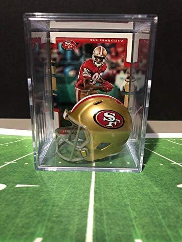 San Francisco 49ers NFL Helmet Shadowbox w/Jerry Rice card