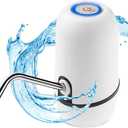 NK Water Dispenser – Automatic Dispenser, USB Charging, Steel Dispenser, BPA-Free, Cold Water, 1200 mAh, Transportable, for Carafes and Bottles 1.5L, 5.7L, 10L, 11.3L, 15L, 18.9L – White