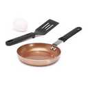 Kitchen Extras Mini Fry Pan Set Copper Includes: 5.5in Mini Fry Pan w Spatula
