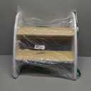 Wooden 2 Step Stool for Kids Bathroom Sink Foldable Anti-Slip 2-Step for Toilet Potty Training, Child Stepping Stool for Kitchen Nursery Bedroom, Sturdy Non Slip Adult Stool for Closet