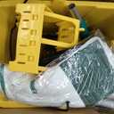 Side Press Wringer Combo Commercial Mop Bucket on Wheels, 35 Quart,Yellow, Including Commercial Mop and Rubber Gloves