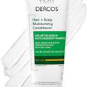 Dercos Hair & Scalp Moisturizing Conditioner, Formulated With Glycerin, Niacinamide + Hyaluronic Acid, Hair Conditioner & Scalp Moisturizer, Strengthens, Post Dandruff Treatment, 6.7 Fl Oz