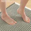 Smiry Waffle Bath Mat 72x24, Extra Soft Absorbent Bathroom Rugs, Non Slip Machine Washable Quick Dry Bath Rugs for Bathroom Floor, Tub, Shower, Home Decor Accessories, Green & Cream