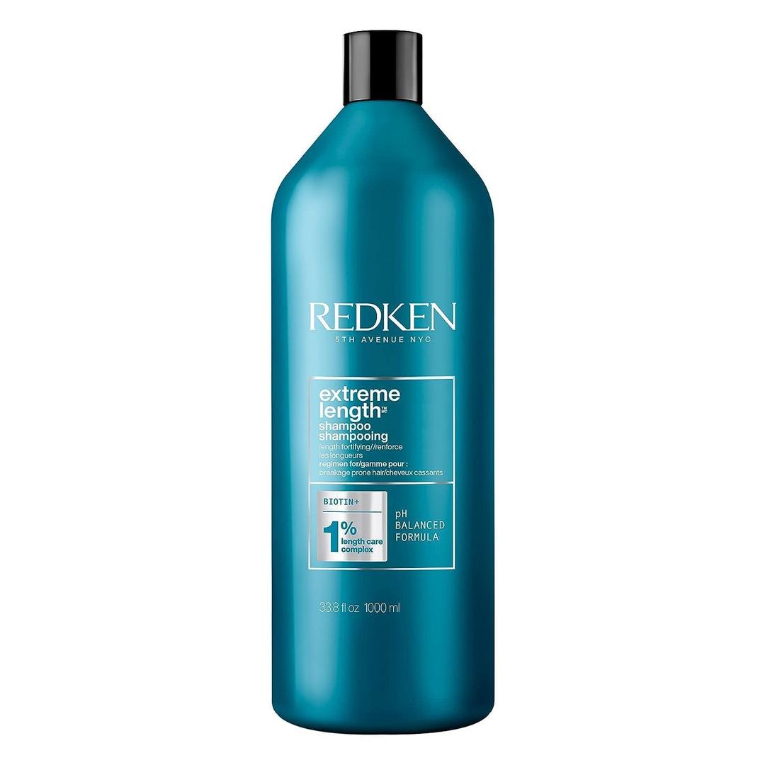 Redken Extreme Length Biotin Shampoo For Longer Hair Promotes Healthy Hair Growth, Strengthens Damaged Hair, Prevents Hair Breakage, Infused With Biotin