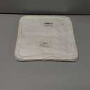 6 Pack Bamboo Baby Washcloths, 10" X 10", Two Layer Super Absorbent, Soft & Lint Free Bath Face Towel for Babies, Kids, Infant and Newborn, Gentle on Sensitive Skin, White