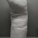 Kevin Textile Outdoor Pillow Insert 14 x 36 Inch 1 Pack Waterproof Long Lumbar Pillow Insert for Sham Large Body Pillow Stuffer Sham Cushion for Porch Swing Living Room Couch Bed Sofa Home Dcor (White)