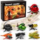 7PCS Wind-Up Insect Toys Set with Educational Fact Cards – Realistic Crawling Bug Toys for Kids, STEM Science Learning Toy, Fun Preschool Gift for Boys & Girls