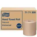 Tork Hand Towel Roll, Natural, Universal, H71, Large, 100% Recycled, 1-Ply, White, 6 Rolls x 800 ft, 7171300, 6 Count