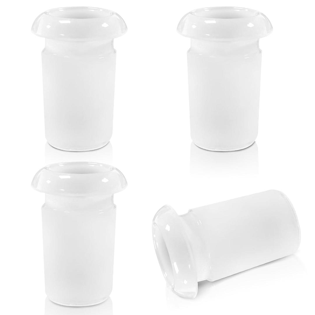 3Pcs Glass Joint Adapter Connector,Glass Bushing Adapter 14/18 Joint Sizes for Chemistry Laboratory Set Up