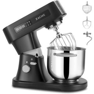 ZACME 7.4QT Household Stand Mixer 800W with Aluminum Die Casting Mixers Kitchen Electric Stand Mixer Metal Dough Mixer with Stainless Steel 7L Bowl, Dough Hook, Whisk and Beater ZACME 7.4QT Household Stand Mixer 800W with Aluminum Die Casting Mixers Kitchen Electric Stand Mixer Metal Dough Mixer with Stainless Steel 7L Bowl, Dough Hook, Whisk and Beater