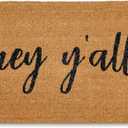 MAINEVENT Hey Y'all Door Mat 48x24 Inch, Large Welcome Mat for Front Door W/Non-Slip PVC Backing, Oversized Doormat Coir
