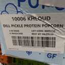 Khloud Protein Popcorn - Dill Pickle - 7g Protein Snacks for Adults & Kids - Flavored Popcorn Made with Real Ingredients & Milk Protein Isolate - Non-GMO, Gluten-Free, Kosher - 4oz, 12pk BBd: 08-09-26