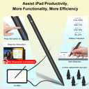 Pencil 1st Generation for iPad A16 (2026-2018), Pencil USB C Fast Charging and Magnetic with Tilt Sensitivity & Palm Rejection for iPad Air 3/4/5/M2/M3, Mini 5/6/7, i-Pad 6-11, Pro 11/12.9"/M4(Black)