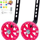 DDJKCZ Training Wheels Flash Mute Wheel Bicycle Compatible for Bikes of 12 14 16 18 20 Inch