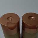 MOZEAL 3" x 6" Hand-Poured Unscented Candle, Dripless Pillar Candle Set of 3, Long Lasting Burning, Approx 120 Hours Burn Time, Rustic Country Style, for Harvest Festivities, Autumn Glow, Copper