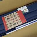 Yellow Mountain Imports American Mahjong Set, Indigo Tides - Blue Soft Case, 4 All-in-One Racks with Pushers, Wright Patterson Scoring Coins, Dice, & Wind Indicator, 21.7 x 9.7 3 inches