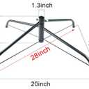MNKXL 24 Inch Christmas Tree Stand for 4 to 10ft Christmas Trees, fits 1.3 inch Pole, Folding Christmas Tree Stand