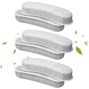 Cat Water Fountain Charcoal Replacement Filters Compatible with W600 Large Dog Water Fountain 205oz/6L Automatic Pet Dog Water Bowl Drinking Dispenser (6 PACK)