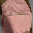 Cunno 1 Piece Nylon Backpack Kids School Backpack for Toddler Girls Boys Plain Waterproof Preppy Bookbags Travel for Student (Pink)