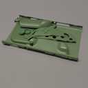 PlayVital Hard Case for Nintendo Switch 2 with Extra Stand & Thumb Grip Caps | Split Design, Dockable Protective Full-Body Shell Cover for Nintendo Switch 2 | Solid Color Series, Matcha Green