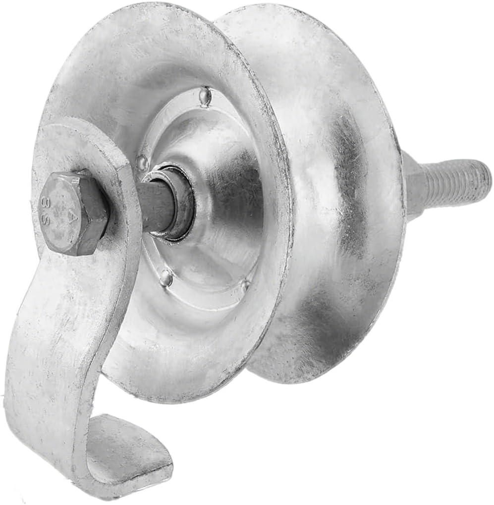 Sliding Gate Rollers 5" Heavy Duty Galvanized Steel Track Roller for 1 5/8" Pipe Track Easy Install (Pack of 1)