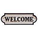 6 Funpop Vintage Iron Welcome Signs - Retro Style Decorations for Front Door, Yard, Porch, Office, Store and Farmhouse - Welcome Home Decorations