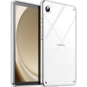 JETech Clear Case for Samsung Galaxy Tab A9 8.7-Inch, Anti-Yellowing Transparent Shockproof Slim Tablet Cover with Hard PC Back and Soft TPU Bumper (Clear)