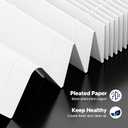 240 Replacement Filter Compatible with 240 Air Purifier, 3-in-1 High-Efficiency Filtration with Activated Carbon for Air Pollutants, Odor and Smoke, 4 Pack, White