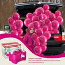 Electric Balloon Pump for Party Decorations  Portable Inflator, Auto Shutoff, Balloon Air Pump Dual Nozzle Rose Red 110V 600W