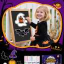 NewFamily Dustless Chalk Set, 24 Colors, Non-Toxic Washable, Fantasy Gift with Magnetic Boards