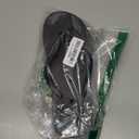 STQ Shower Shoes Women Quick Dry Arch Support Flip Flops Non Slip Beach Pool Dorm Bathroom Thong Sandals with Drain Holes Black, Size 8