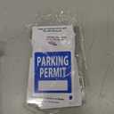 SmartSign (Pack of 50) Write-in Parking Permit Hang Tag | 5 x 3 inch 35 mil Plastic, Standard Rearview Mirror Hang Tags, Blue, Black and White