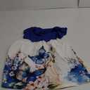 GORGLITTER Girl's Dress Ruffle Bow Butterfly Mini Dress Cap Sleeve A Line Birthday Party Short Dresses Size 6Y