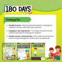 180 Days™: 4 Book Bundle: Daily Reading, Writing, Grammar, and Math for Kindergarten Practice Workbook for Classroom and Home, Cool and Fun Practice Created by Teachers