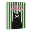 XWELLDAN Funny Humor Welcome to the Bathroom a Cat Will Be with You Shortly Framed Canvas Wall Art Decor, Black Cat Bathroom Toilet Decor, 11x14 Inches