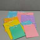 Hallmark Recyclable Gift Bag Assortment (8 Bags: 3 Small 6", 3 Medium 9", 2 Large 13") Pastel Blue, Pink, Yellow, Purple, Orange, Green for Birthdays, Easter, Baby Gifts, Bridal Showers