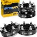 Dynofit 6x5.5 to 6x5.5 Wheel Spacers 1.5", 6x139.7 Forged Hubcentric Spacers Compatible with 2019-2026 Ram 1500 and 2021+ Jeep Grand Wagoneer, 77.8mm Bore with M14x1.5 Studs 4Pcs 1.5 Inch Set