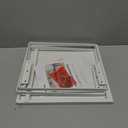 Nxconsu Cabinet Shelf Expandable Height Adjustable Shelf Organizer Riser for Kitchen Cabinet Pantry Cupboard Under Sink Countertop Organization Storage Space Saver Stackable Heavy Duty Metal White XXL (12D * 13.8-24.8W * 9.7H)