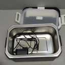 Vabaso Cordless Electric Lunch Box for Adults, App Control Heated Lunch Box with 27000mAh Detachable Battery, 1.2L Self Heating Lunchbox with Timer, Memory & Auto Keep Warm for Work Travel Outdoor (Black)