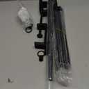 Afahok Over The Table Rod Stand with ClampsAdjustable Height Metal Balloon Arch StandBlack Table Arch for Wedding Anniversary, Birthday Party Christmas Decoration