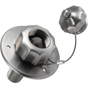 G-Sunny All Metal RV City Water Inlet with Check Valve, RV Water Inlet Replacement, RV Water Fill Inlet,RV Water Inlet Connection for for RV Camper Motorhome Trailer Marine