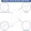 Closet Organizers and Storage, 8 Pack 12'' Extra Tall Shelf Dividers, Metal Closet Dividers Shelf Organizer for Wood Shelves, Linen Closet Organization Separators for Purse Handbag Sweater Clothes