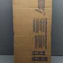 12"W x 34"H Lifetime Vinyl, Tailormade Cathedral Top Center Mullion, Open Louver Shutters, w/Shutter-Looks (Per Pair), 385 - French Roast