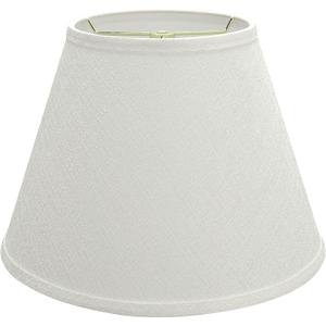 Aspen Creative 32685 Transitional Empire Shape Spider Construction Lamp Shade, White, 7" Top x 13" Bottom x 9-1/2" Slant Height