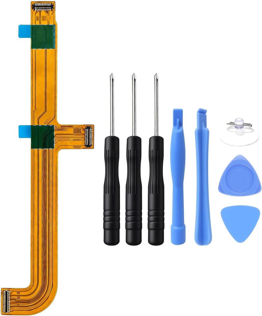 Ubrokeifixit Tab A9 Plus X215 Motherboard Mainboard Connector LCD Display Flex Cable Replacement for Samsung Galaxy Tab A9+ SM-X210 X215 X216 (Yellow-X215)